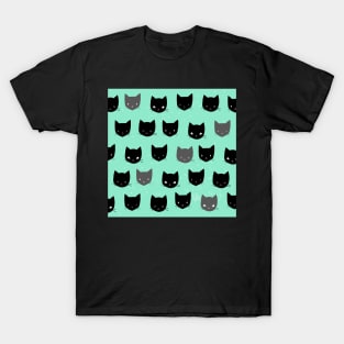 kitty - teal T-Shirt